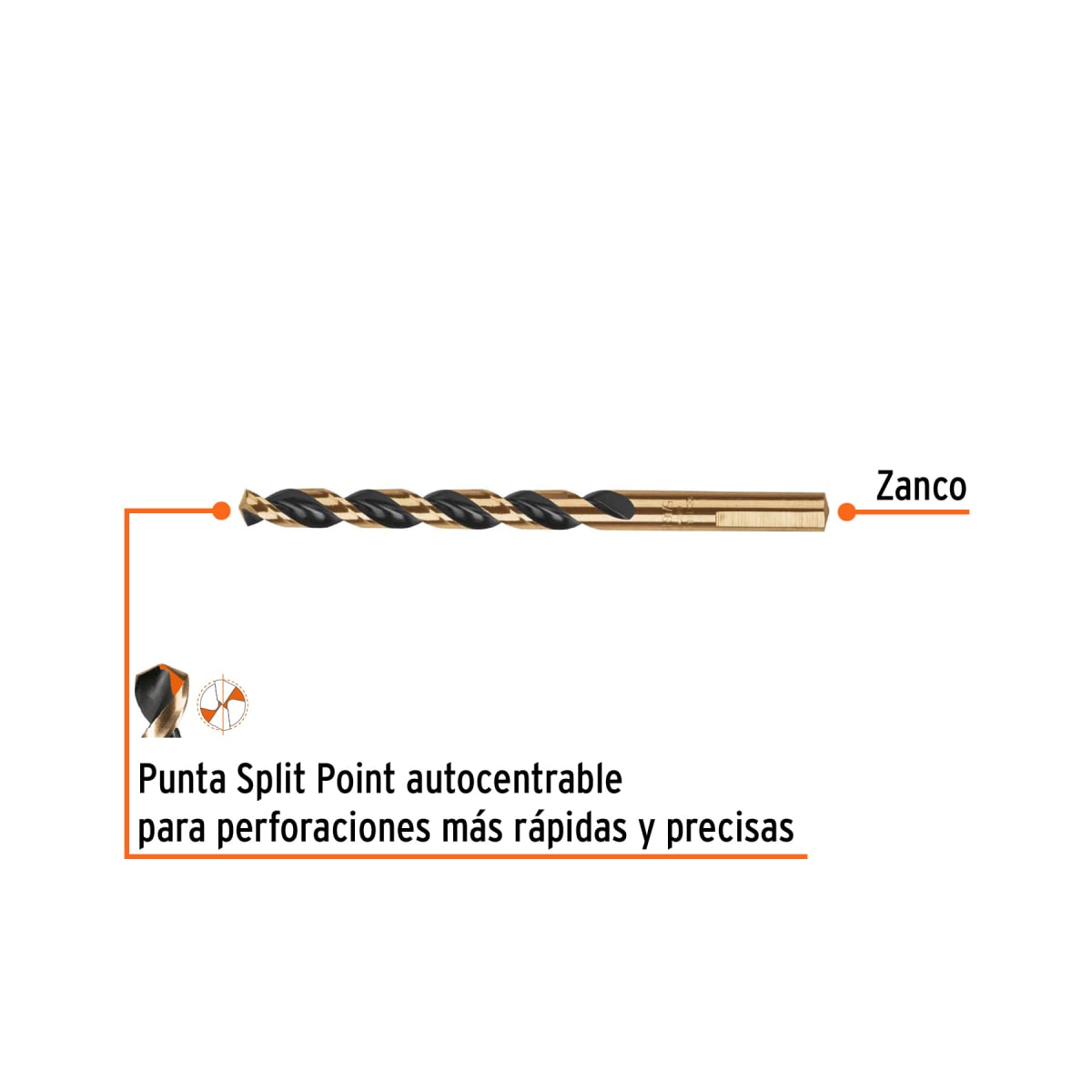 Broca HSS 5/16' Trugold para metal, Truper Expert por unidad2