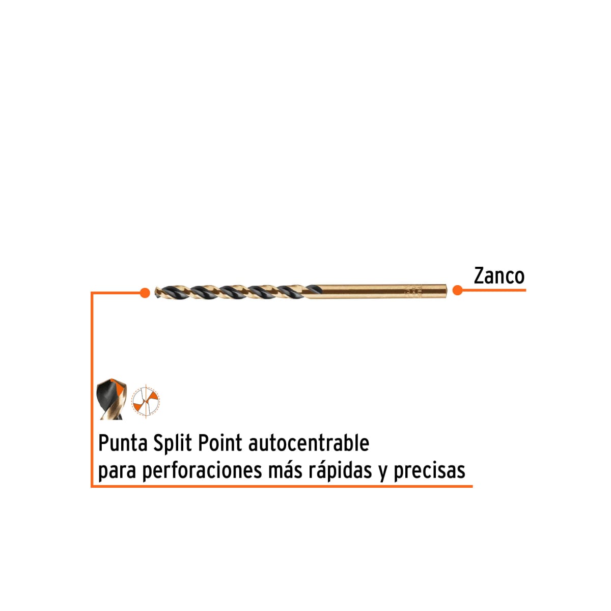 Broca HSS 5/32' Trugold para metal, Truper Expert por unidad2