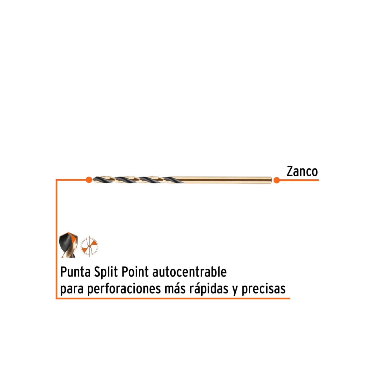 Broca HSS 5/64' Trugold para metal, Truper Expert por unidad2