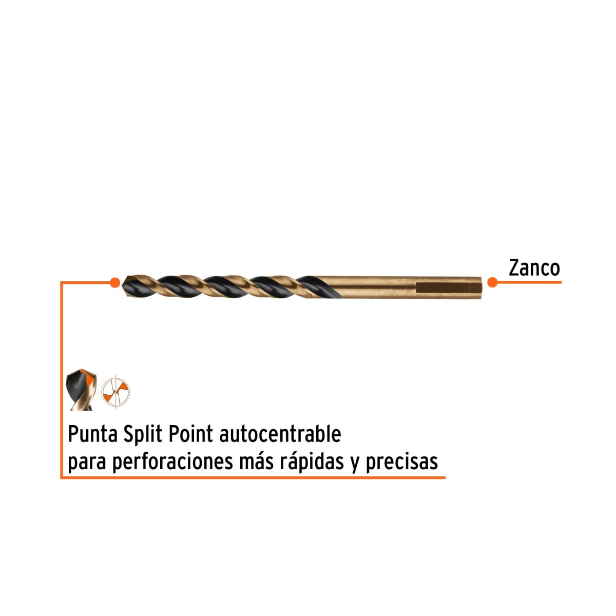 Broca HSS 6.0 mm Trugold para metal, Truper Expert por unidad2