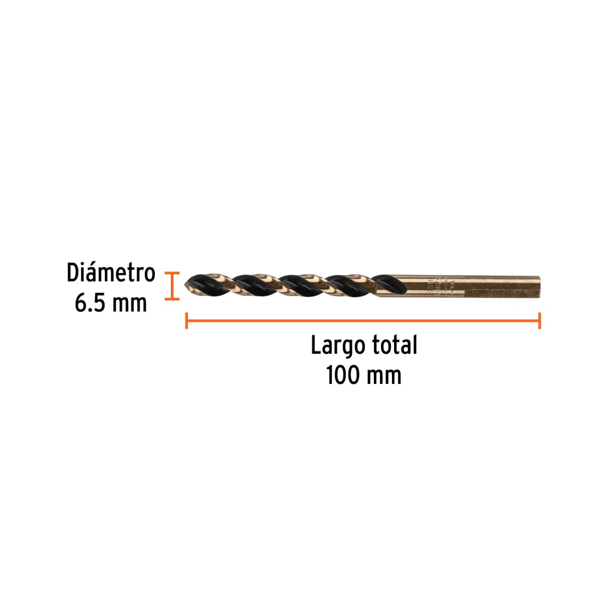 Broca HSS 6.5 mm Trugold para metal, Truper Expert por unidad3