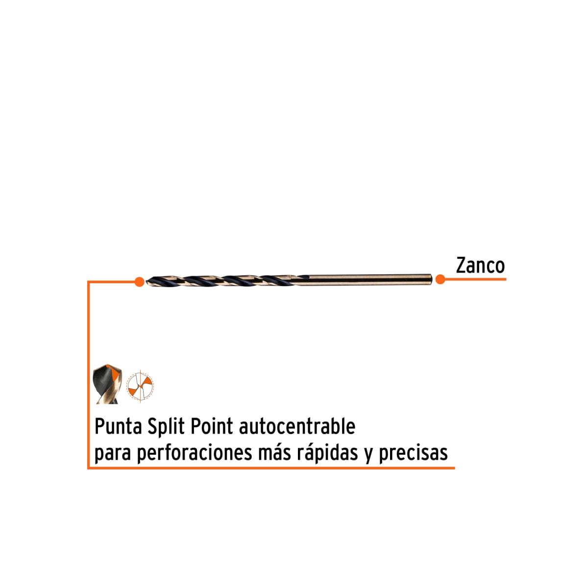 Broca HSS 7/64' Trugold para metal, Truper Expert por unidad2