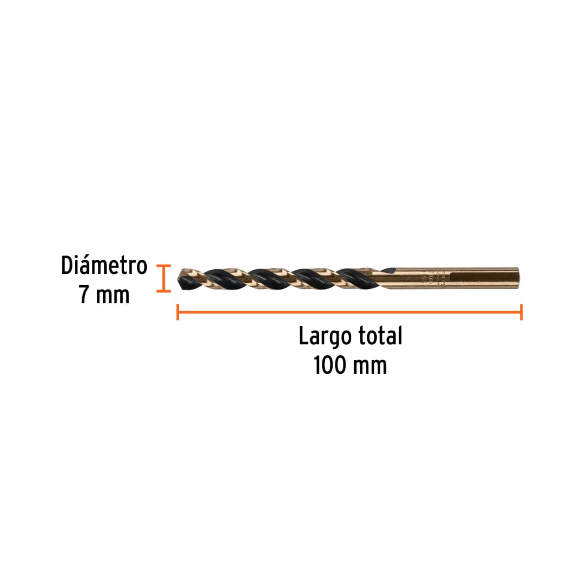 Broca HSS 7.0 mm Trugold para metal, Truper Expert por unidad3