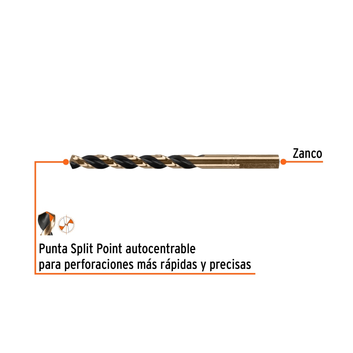 Broca HSS 8.0 mm Trugold para metal, Truper Expert por unidad2