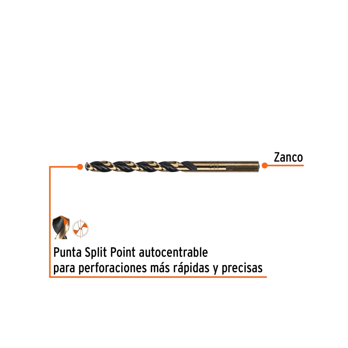 Broca HSS 9/32' Trugold para metal, Truper Expert por unidad2