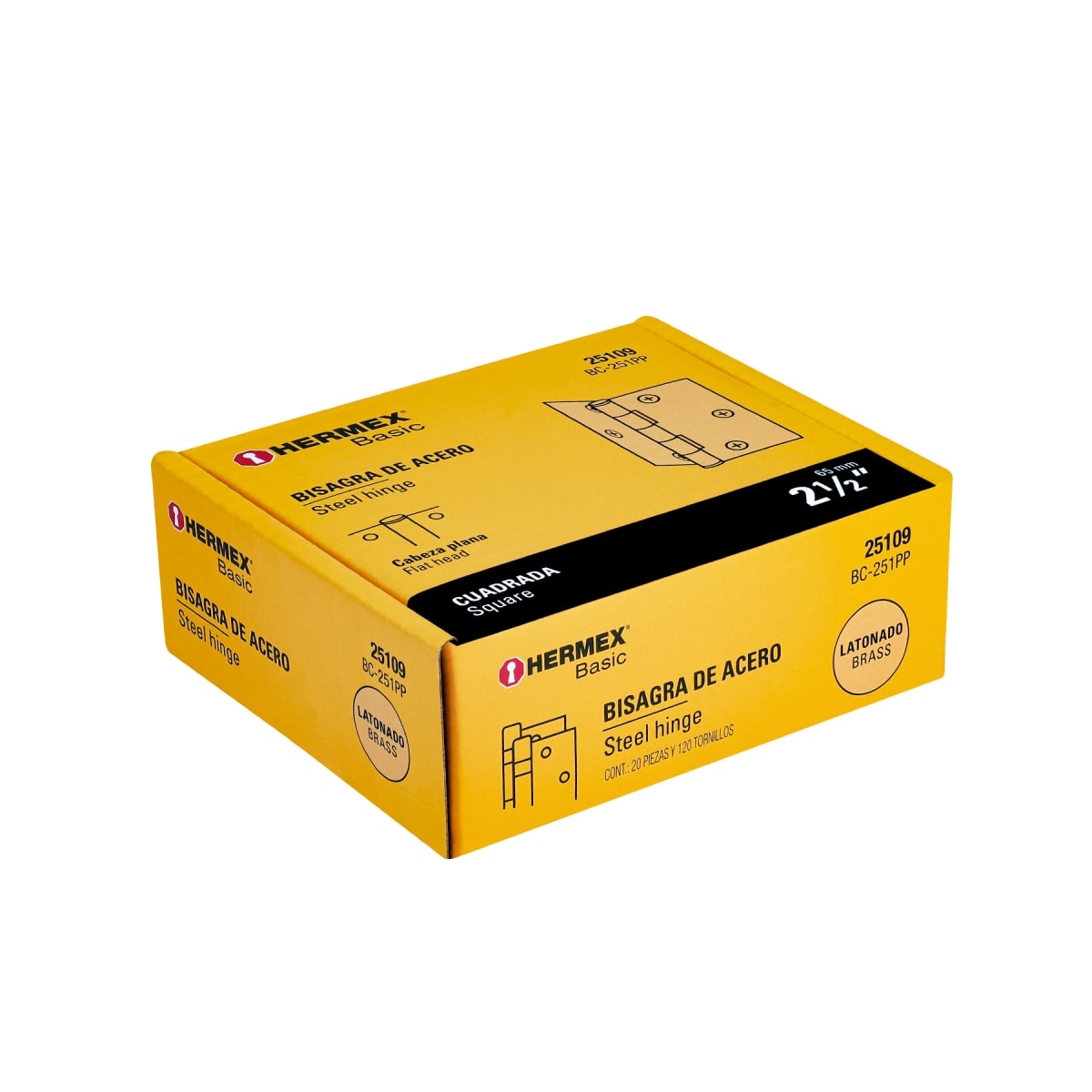 Bisagra cuadrada 2-1/2