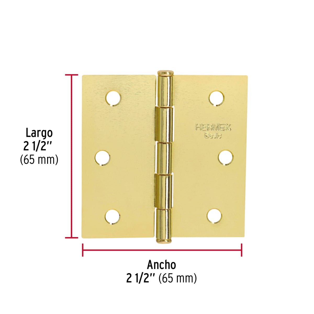 Bisagra cuadrada 2-1/2