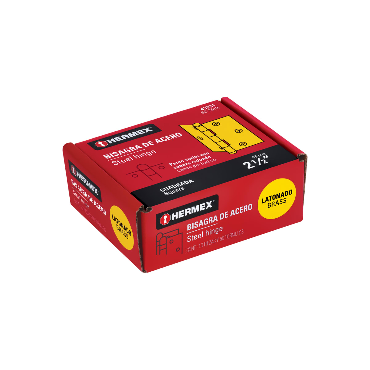 Bisagra cuadrada 2-1/2