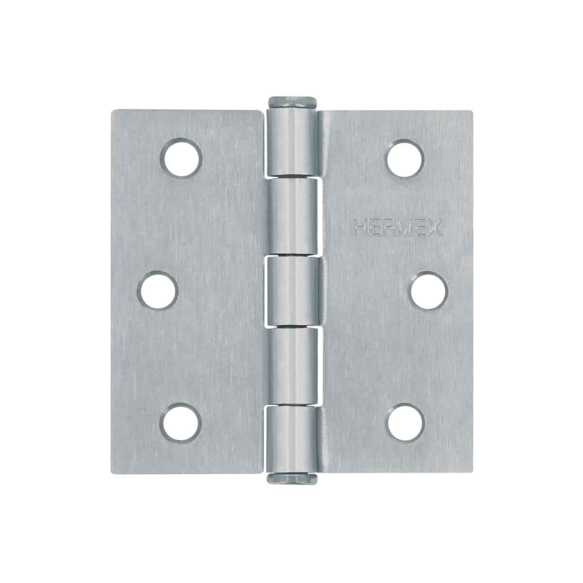 Bisagra tipo capuchina 2-1/2´´ acero cromo mate, plana, Hermex1