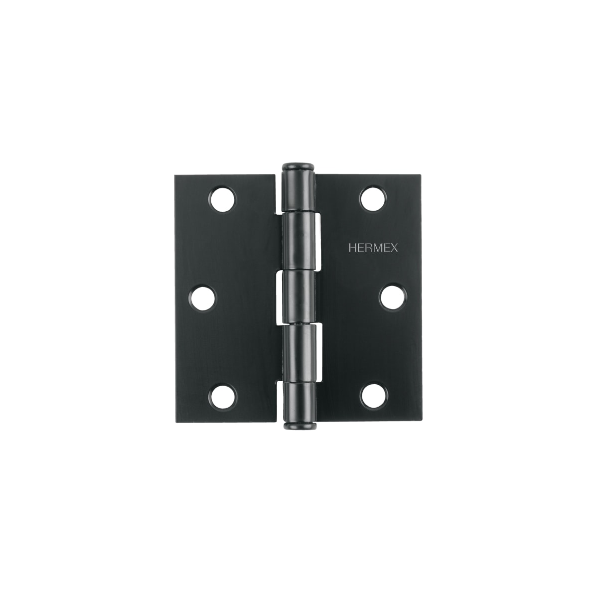 bisagra cuadrada 3', acero negro, cabeza plana, hermex1