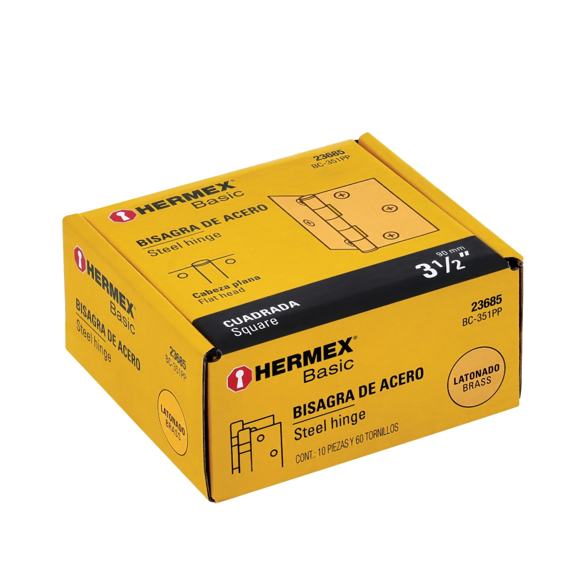 Bisagra cuadrada 3-1/2