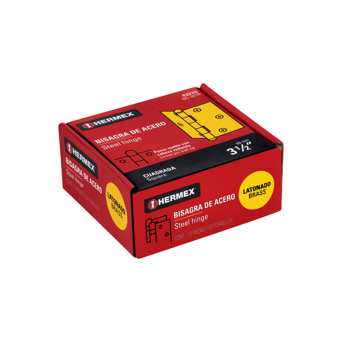 Bisagra cuadrada 3-1/2