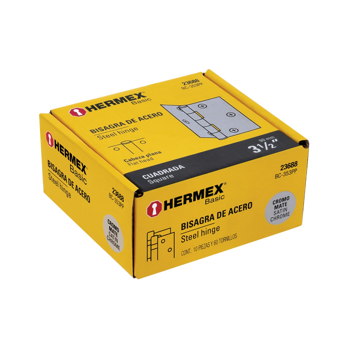 Bisagra cuadrada 3-1/2