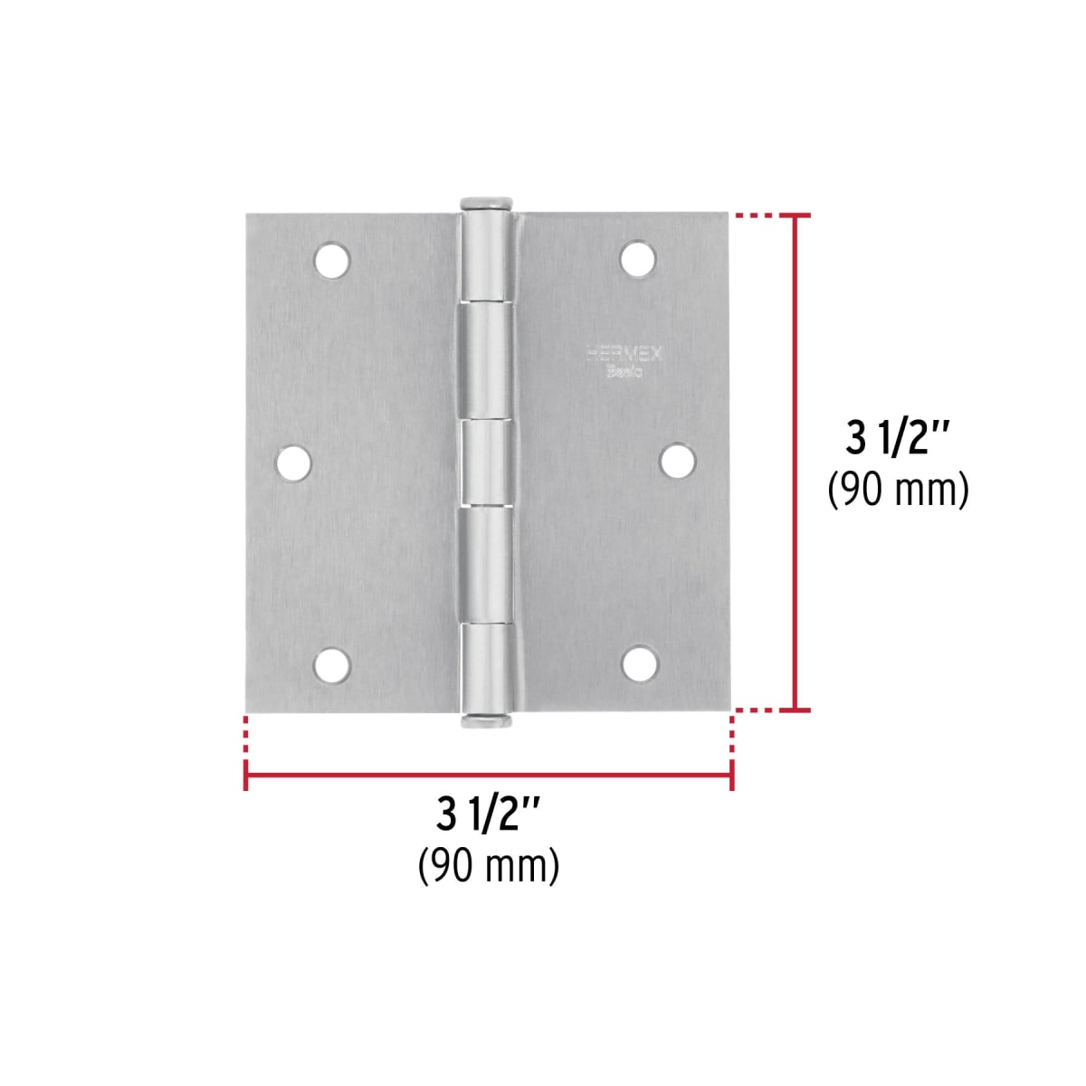 Bisagra cuadrada 3-1/2