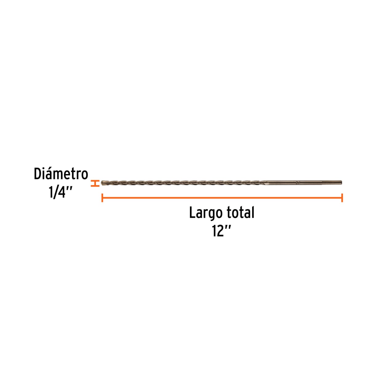 Broca para concreto de 1/4 x 12'', Truper por unidad3