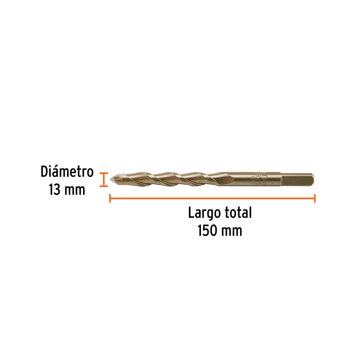 Broca para concreto 13 x 150 mm, Truper por unidad3