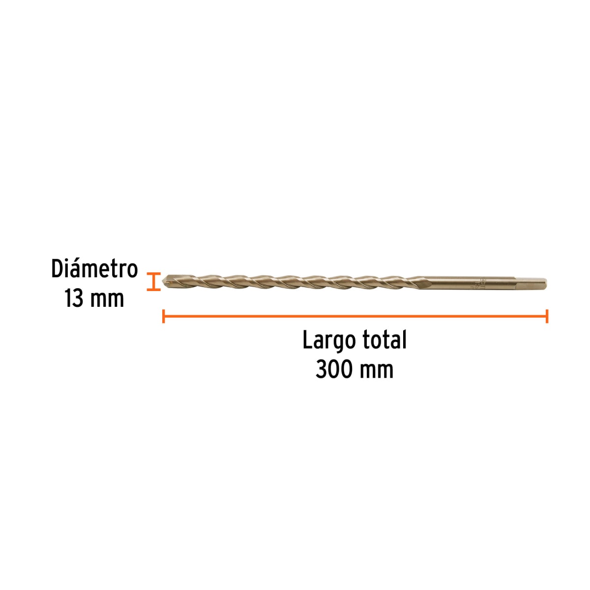Broca para concreto 13 x 300 mm, Truper por unidad3