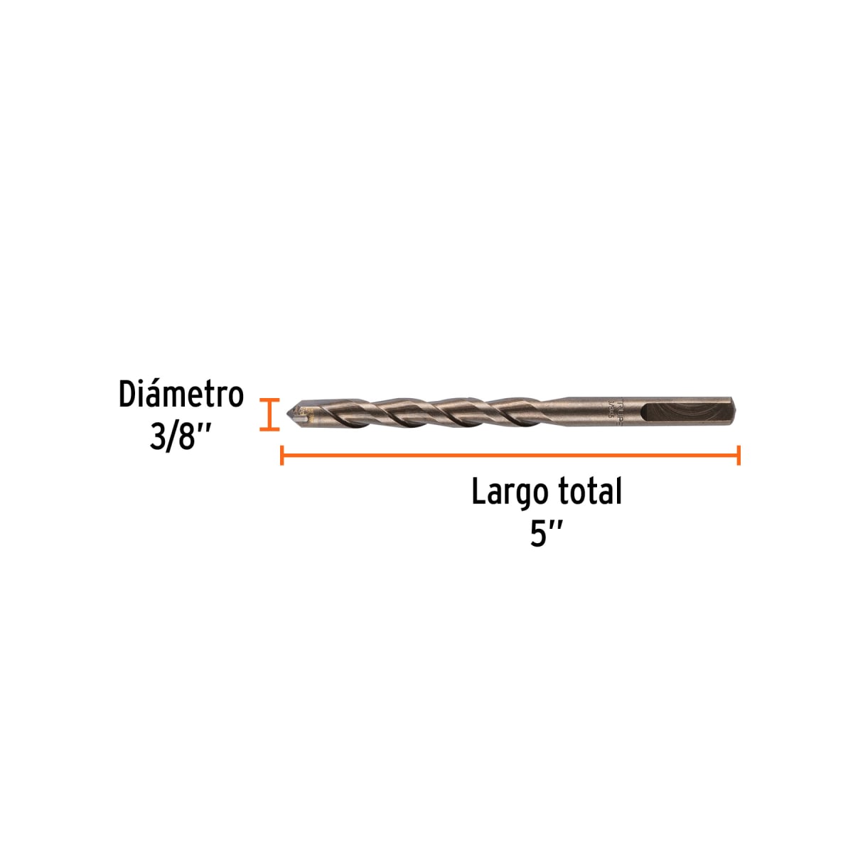 Broca para concreto de 3/8 x 5'', Truper por unidad3
