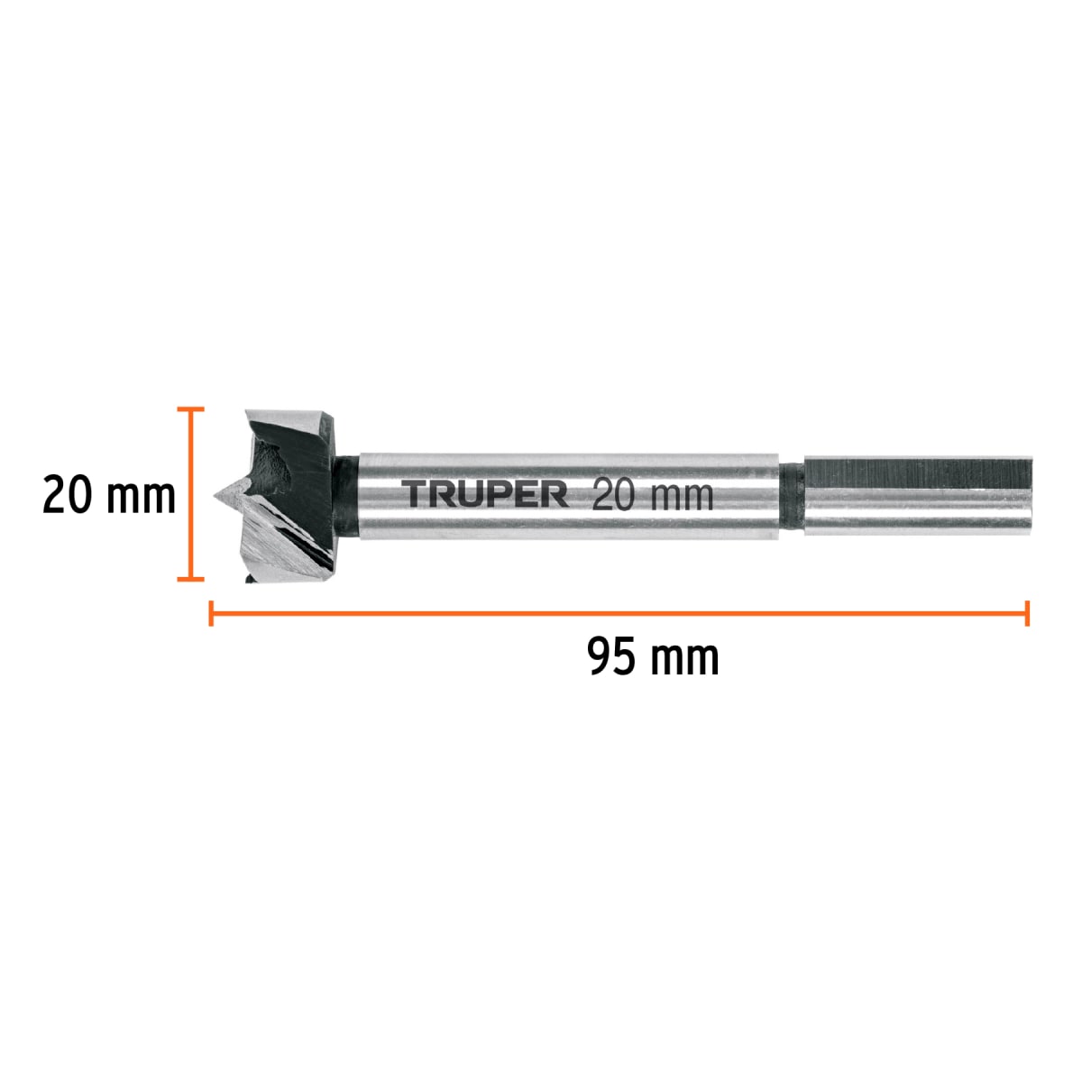 Broca para madera Forstner 20mm Truper2