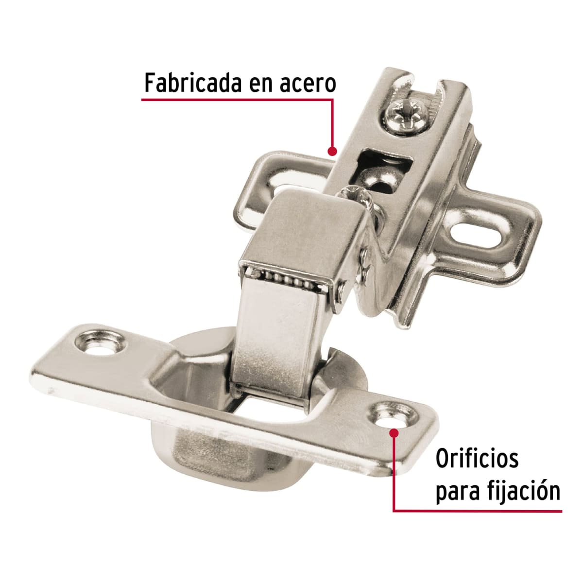 Bolsa c/2 bisagras bidimensionales de 110° cobertura interna3