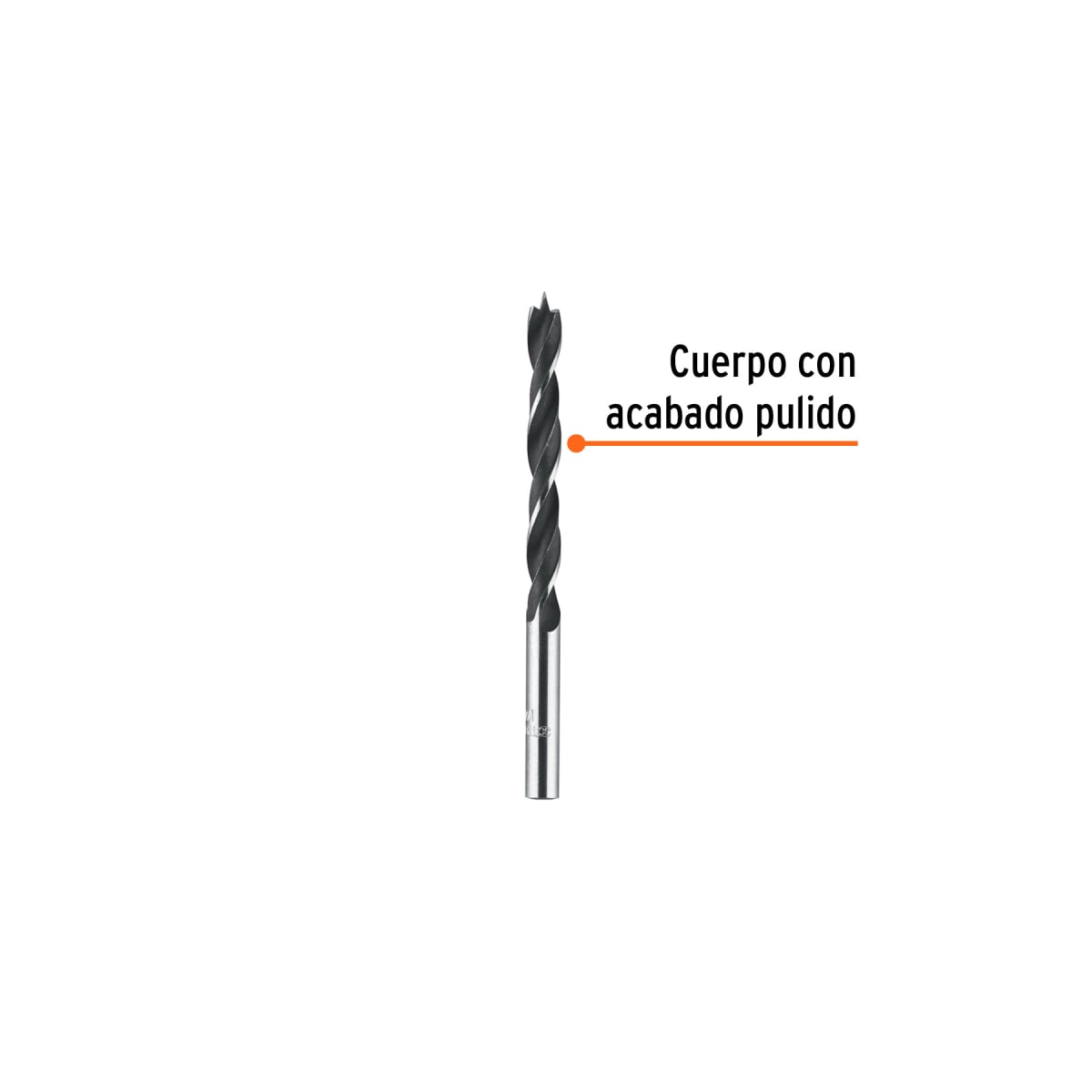 Broca con punta centradora 1/4´´ para madera, Truper2