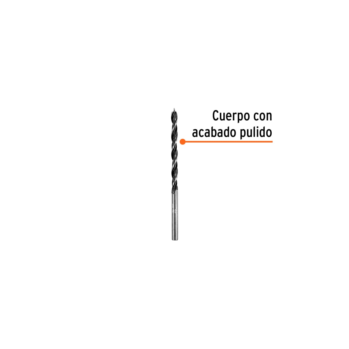Broca con punta centradora 1/8´´ para madera, Truper2