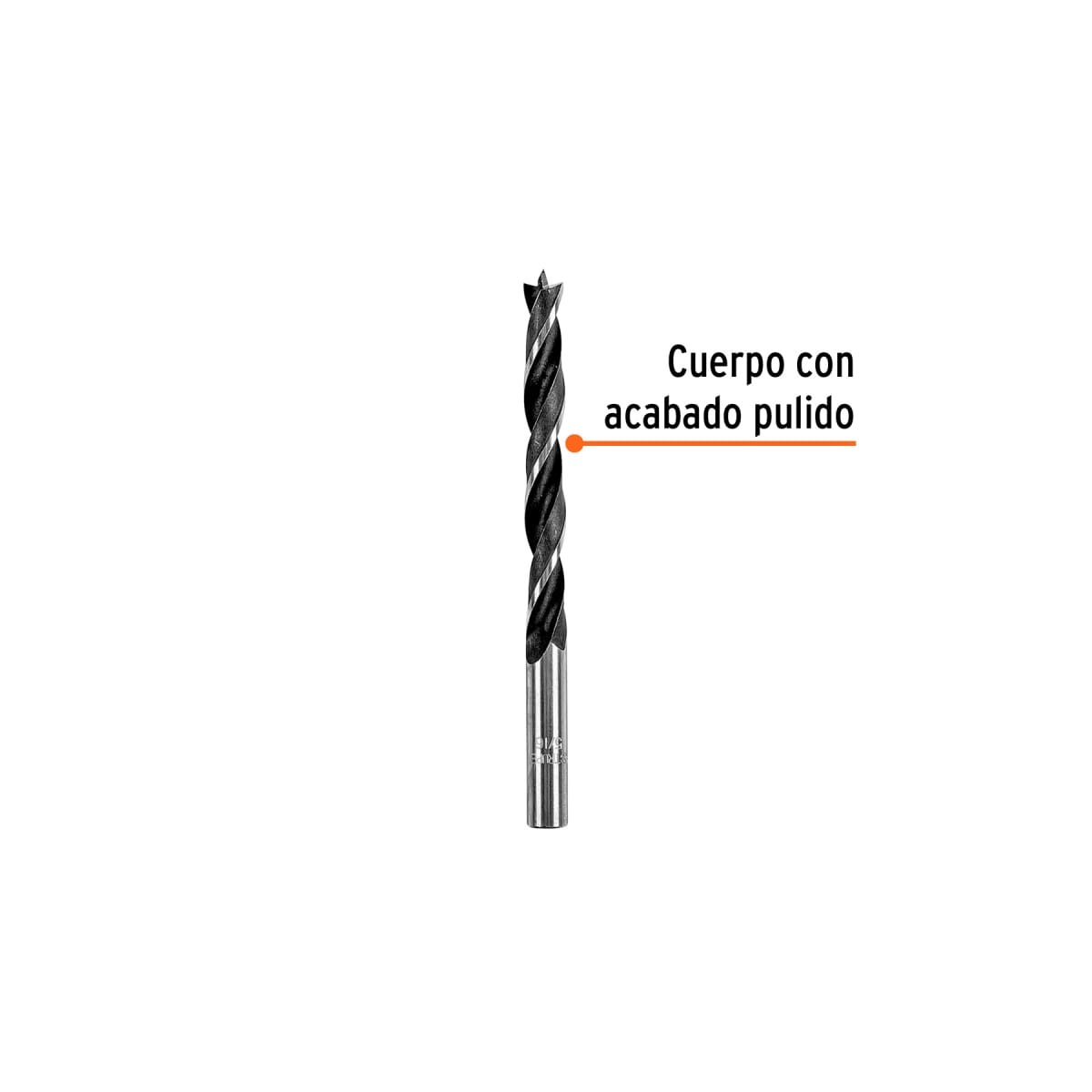 Broca con punta centradora 5/16´´ para madera, Truper2