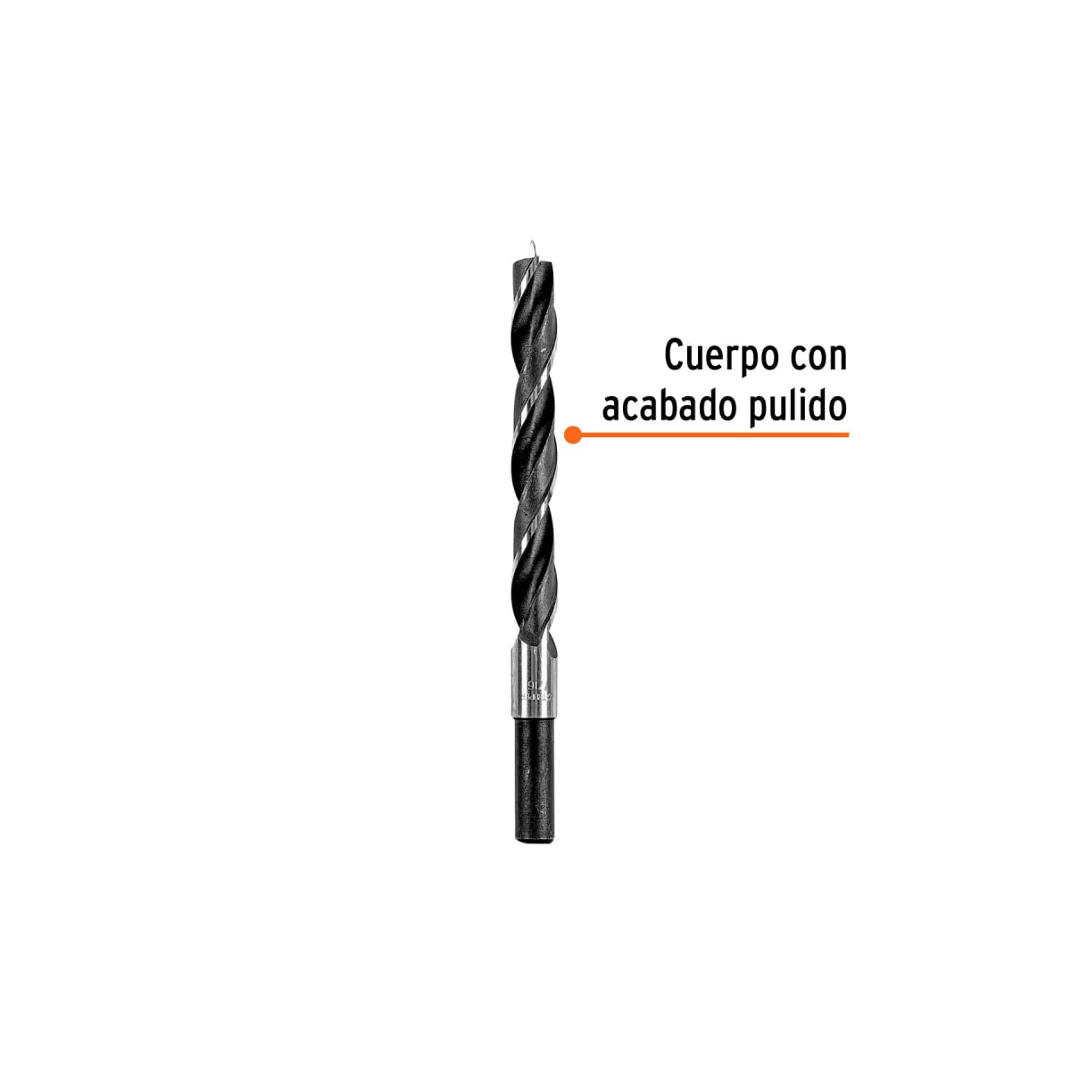 Broca con punta centradora 7/16´´ para madera, Truper2