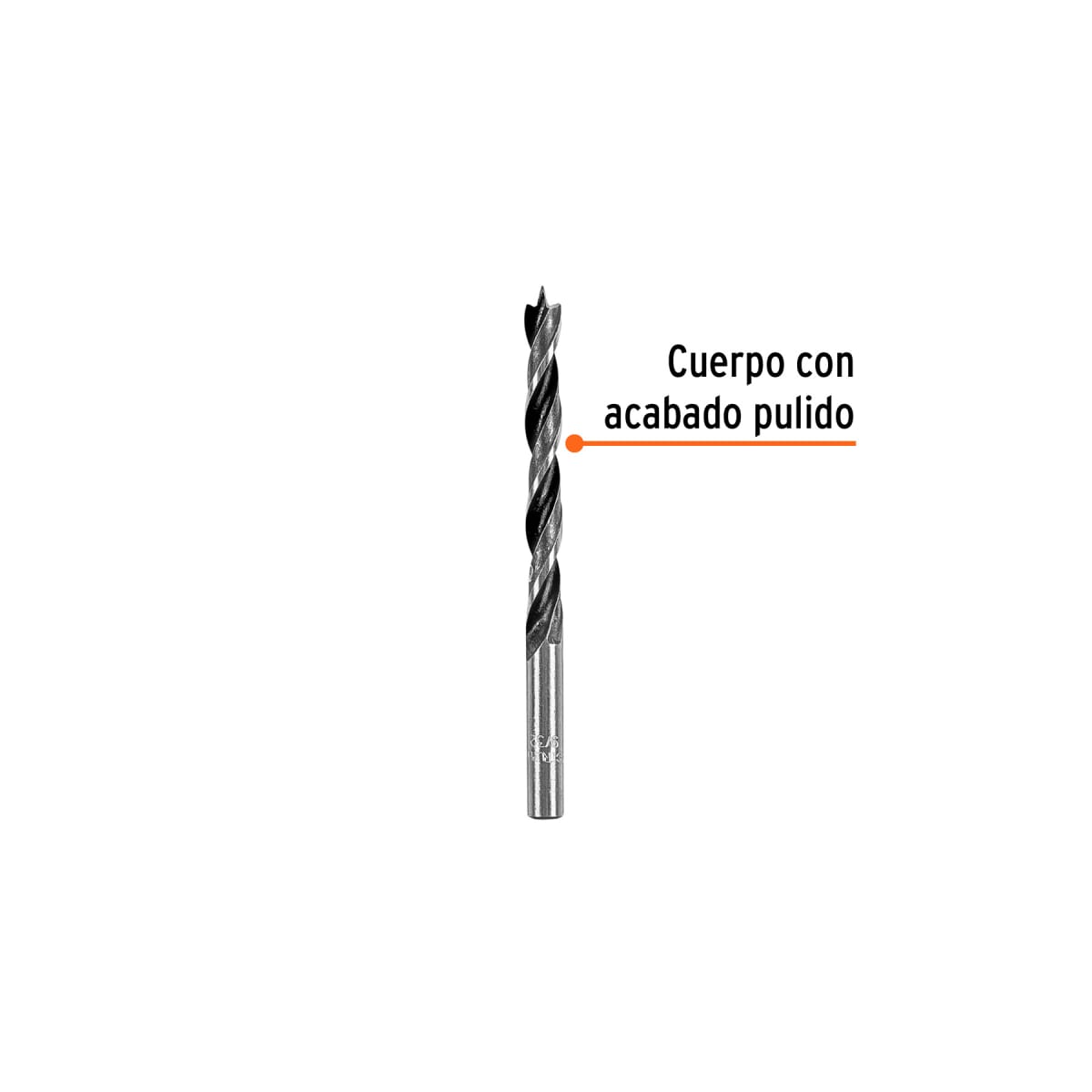 Broca con punta centradora 9/32´´ para madera, Truper2