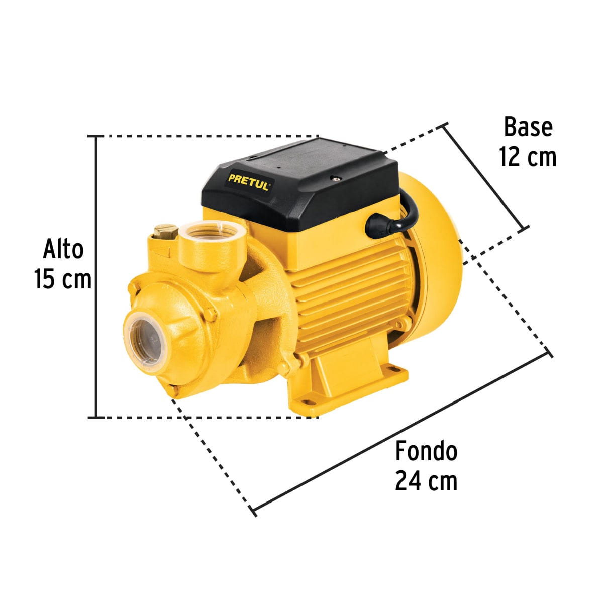 Bomba de agua periférica 1/2 HP 20 m Pretul5