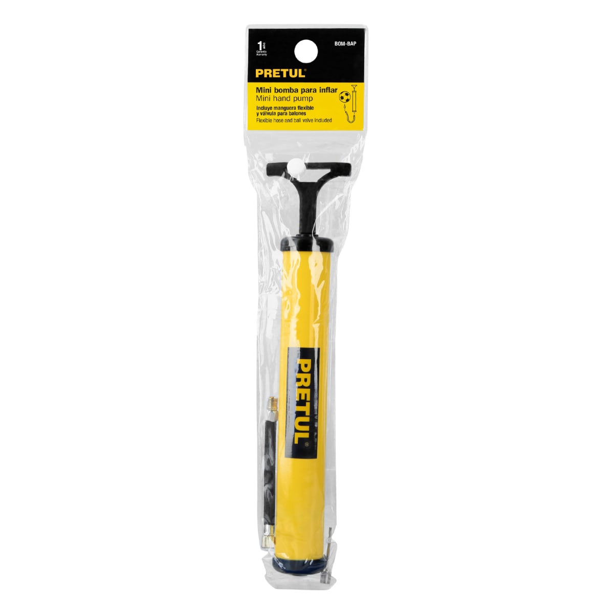 Mini Inflador manual para balones 14.5 psi Pretul5