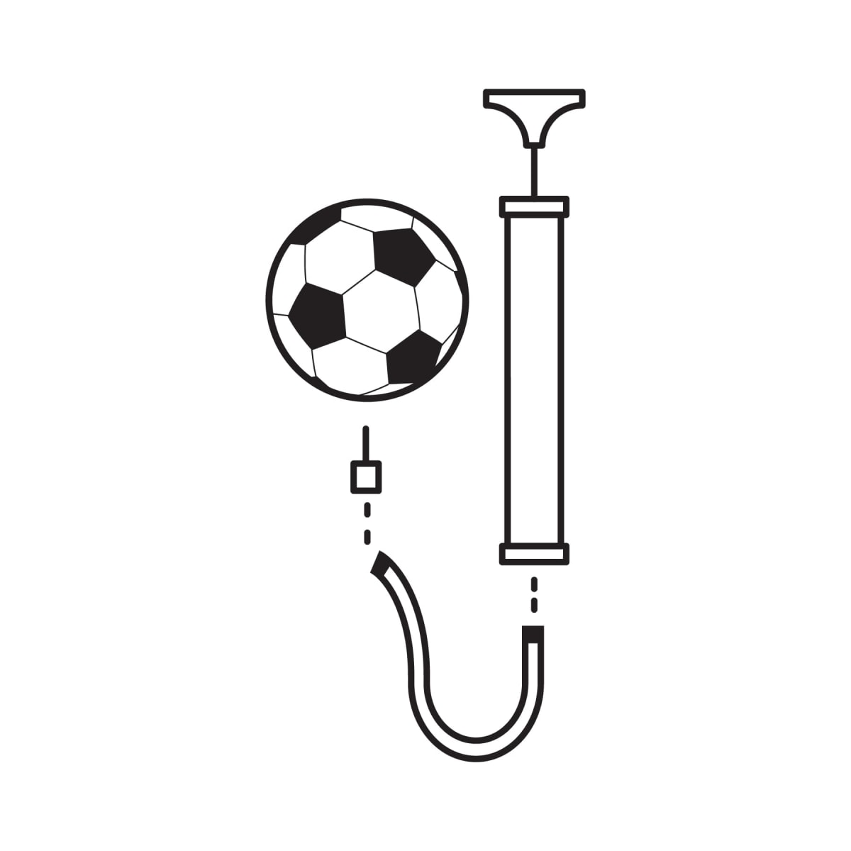 Mini Inflador manual para balones 14.5 psi Pretul3