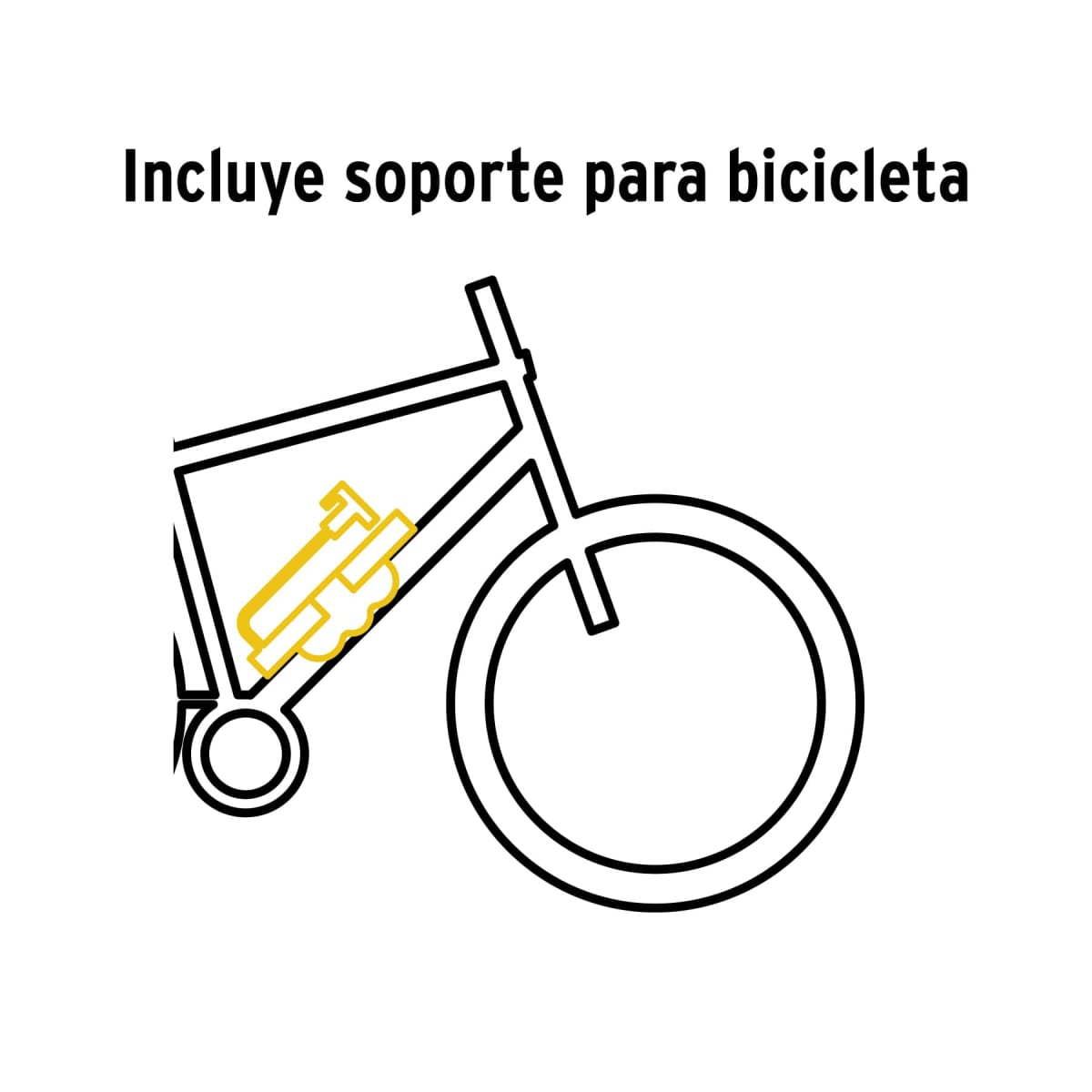 Mini inflador manual de aluminio para bicicleta 60 PSI Truper6