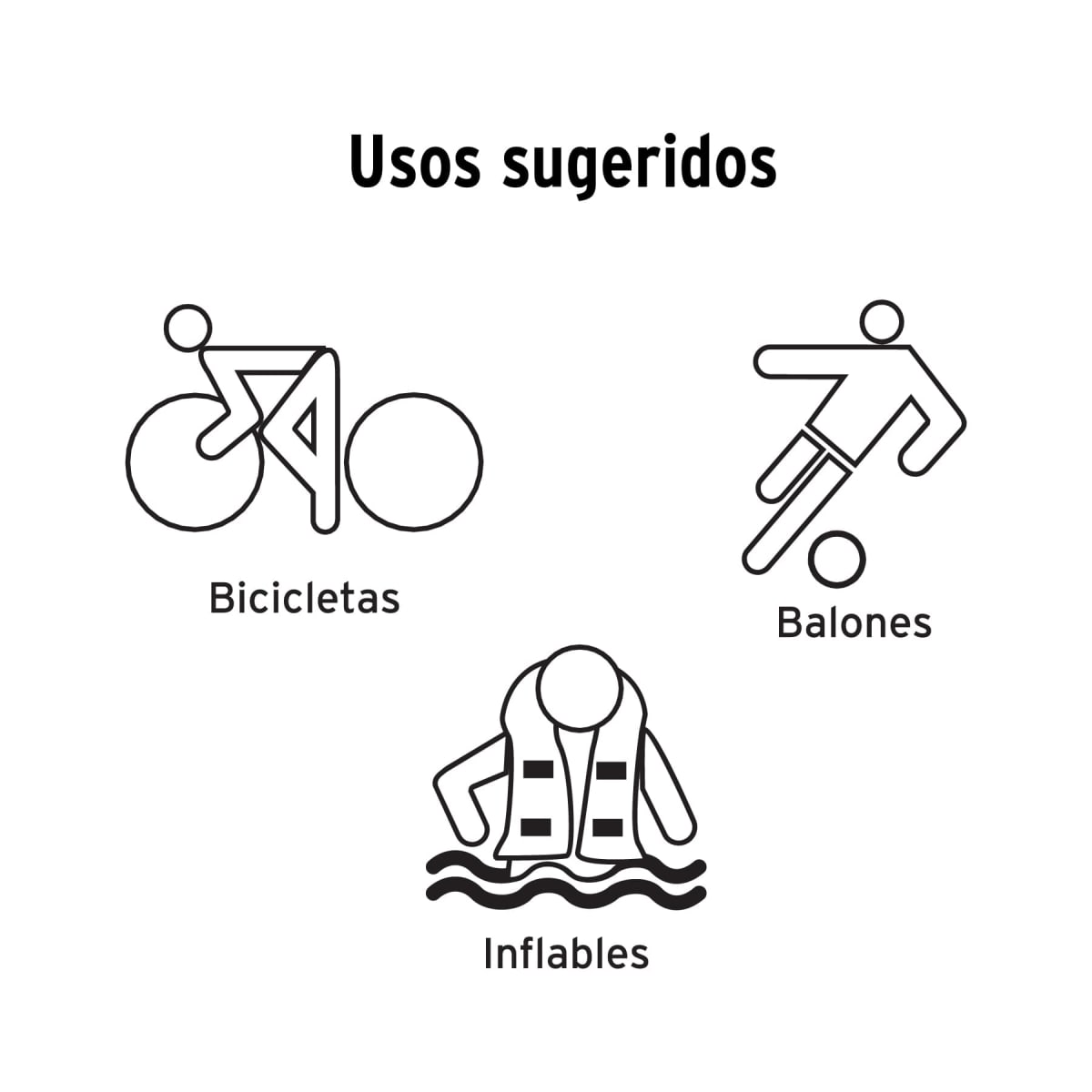 Mini inflador manual de aluminio para bicicleta 60 PSI Truper5