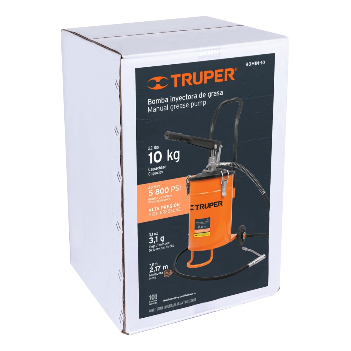 Bomba Inyectora de grasa 10 Kg Truper3