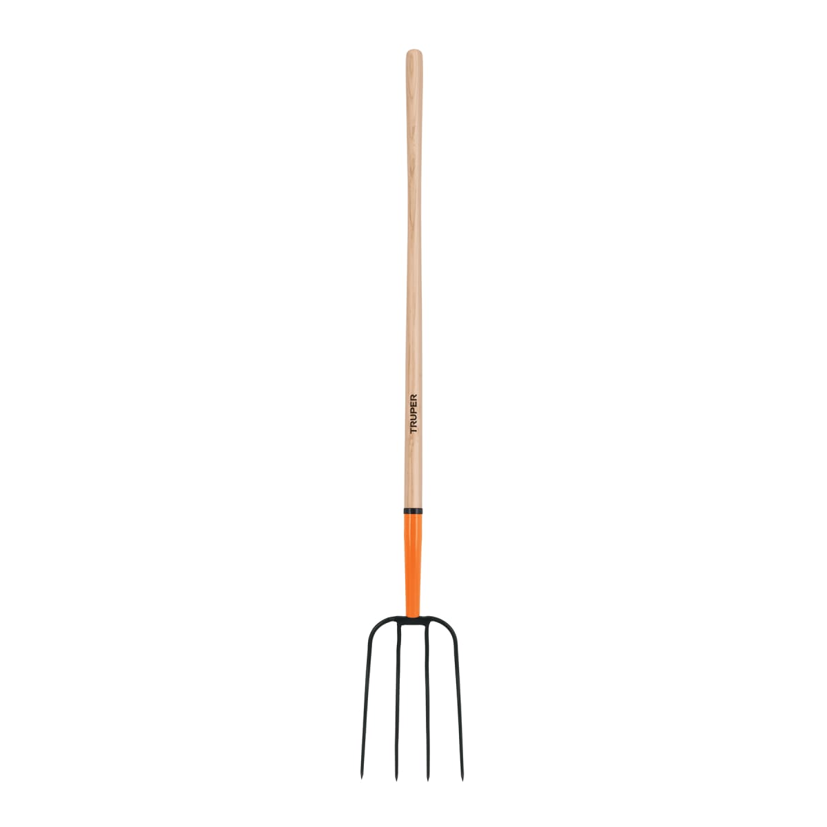 Trinche de 4 dientes para paja mango 48'' Truper1
