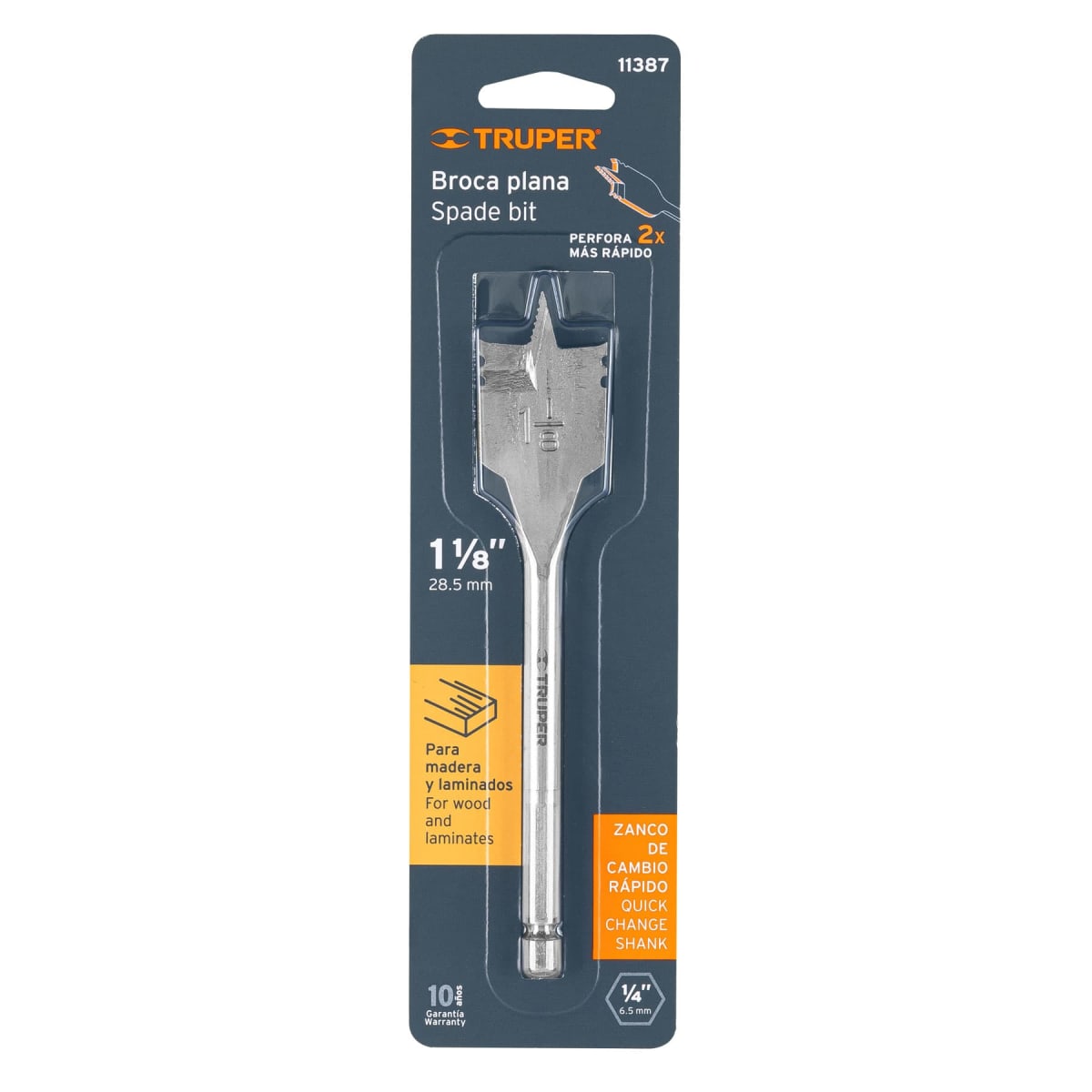 Broca paleta 1-1/8´´ para madera, Truper4