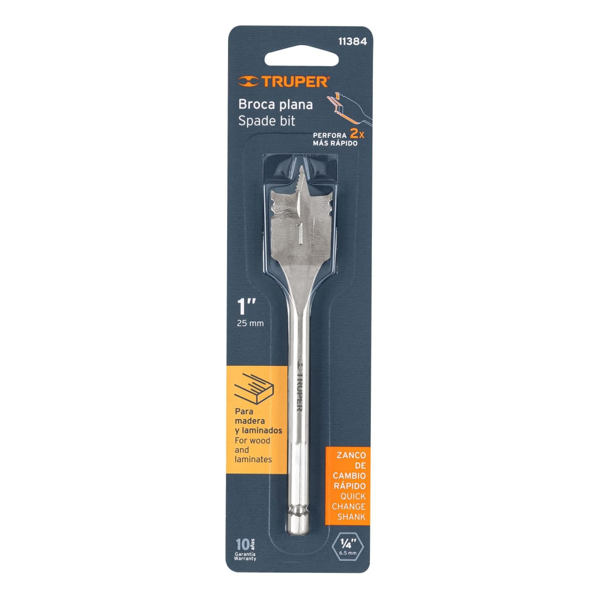 Broca paleta 1'' para madera Truper4