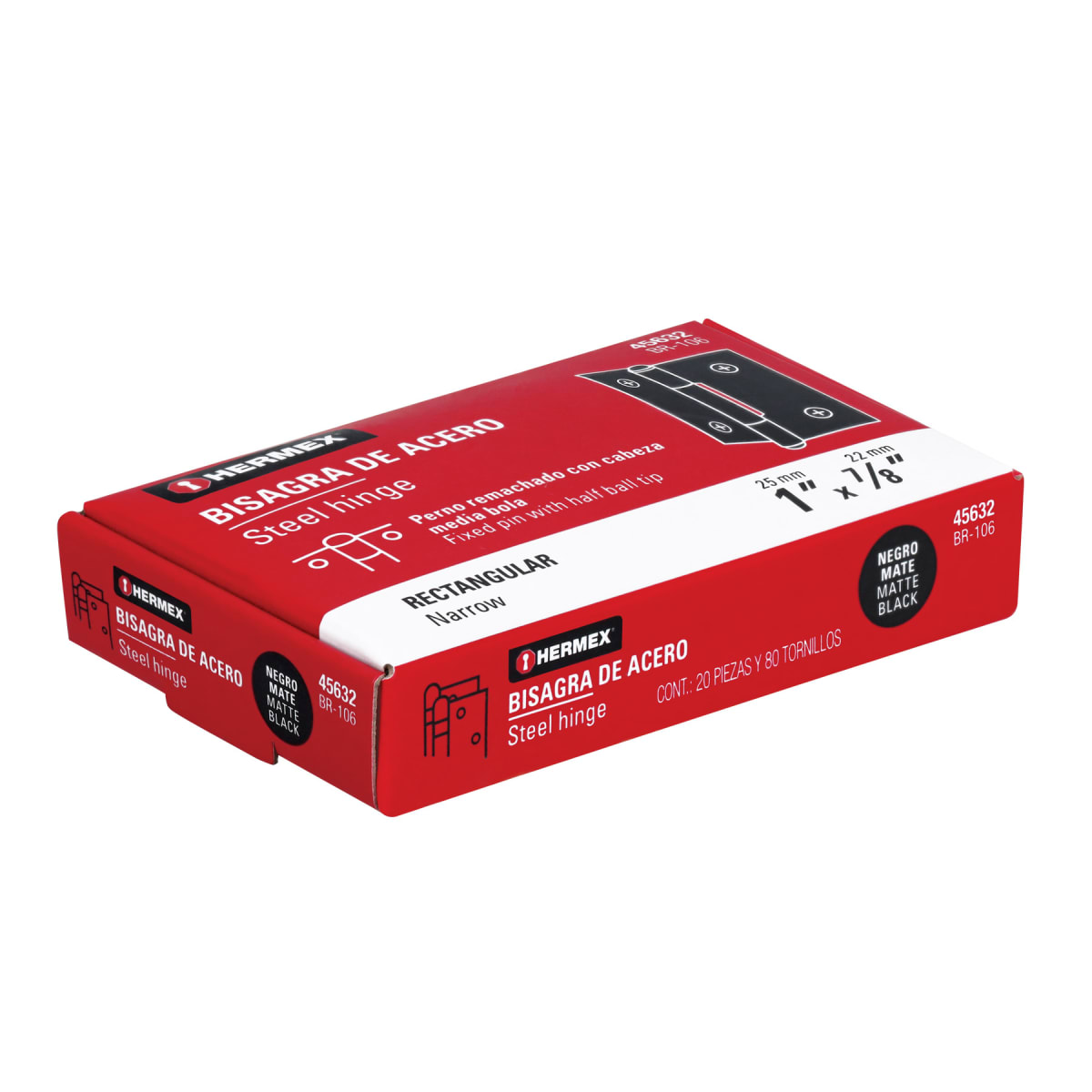 Bisagra rectangular 1