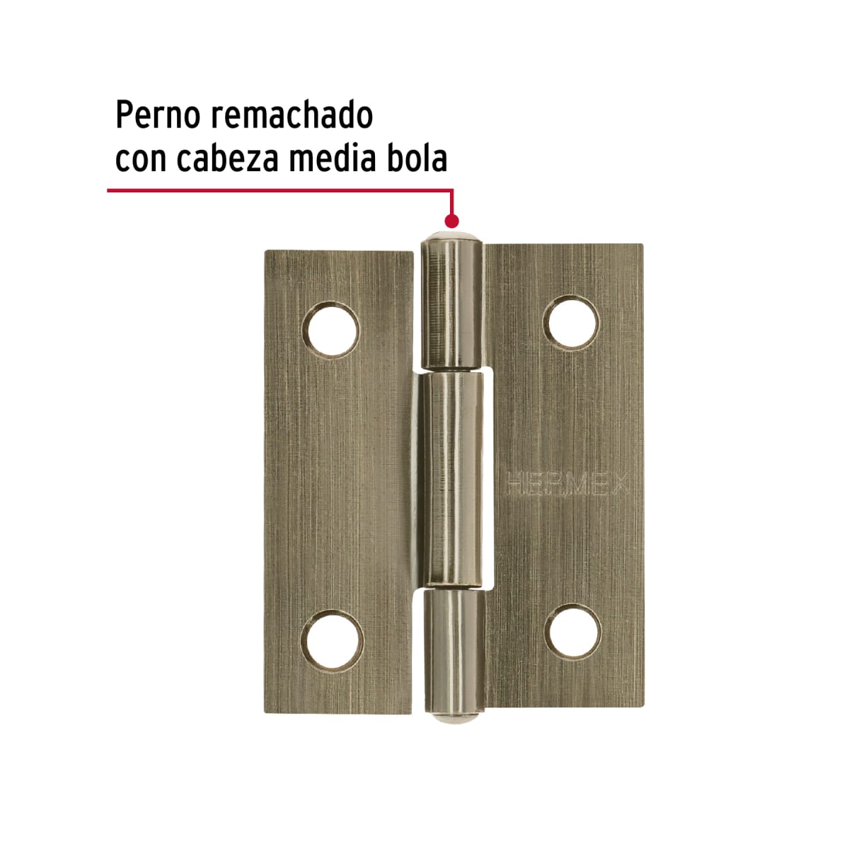 Bisagra rectangular 1-1/2