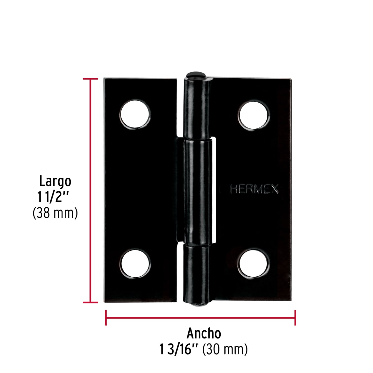 Bisagra rectangular 1-1/2