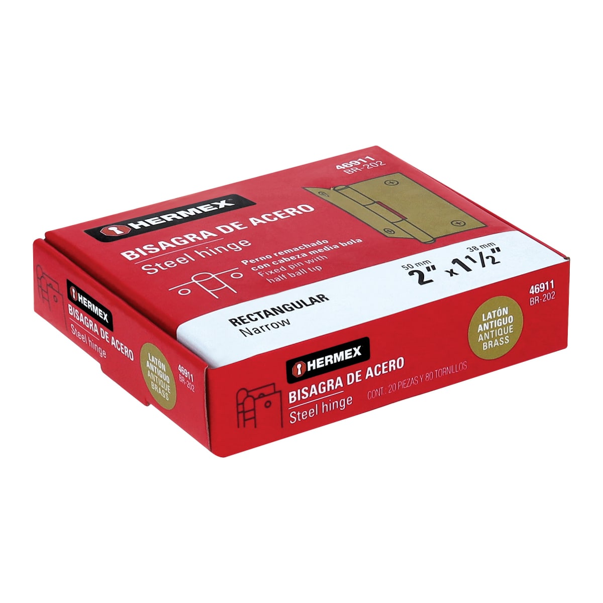 Bisagra rectangular 2