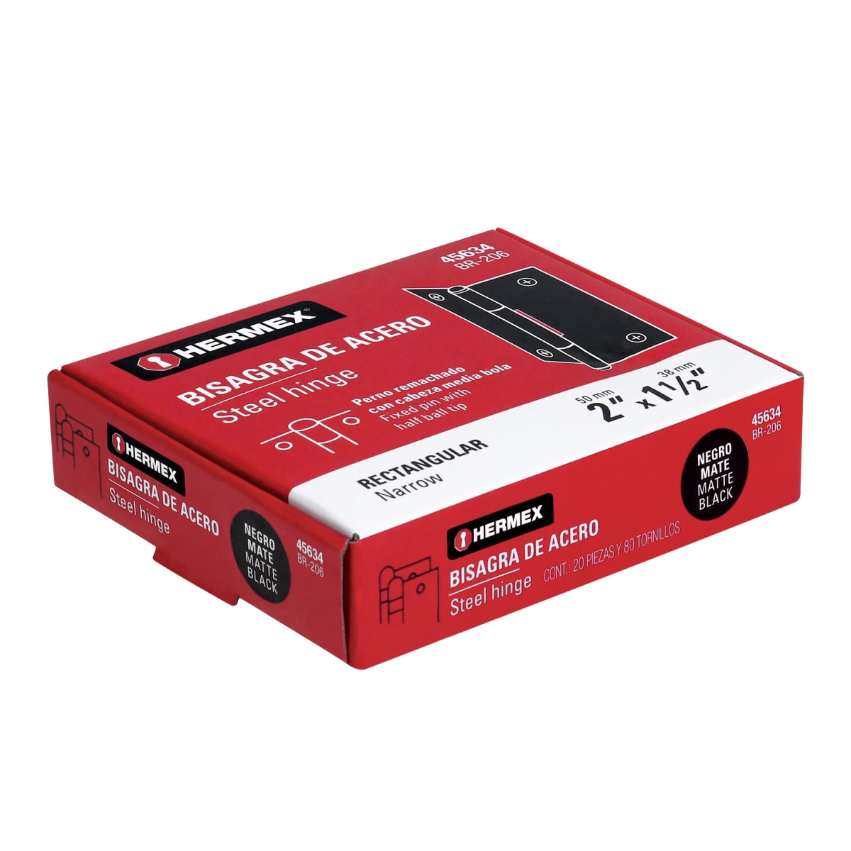 Bisagra rectangular 2