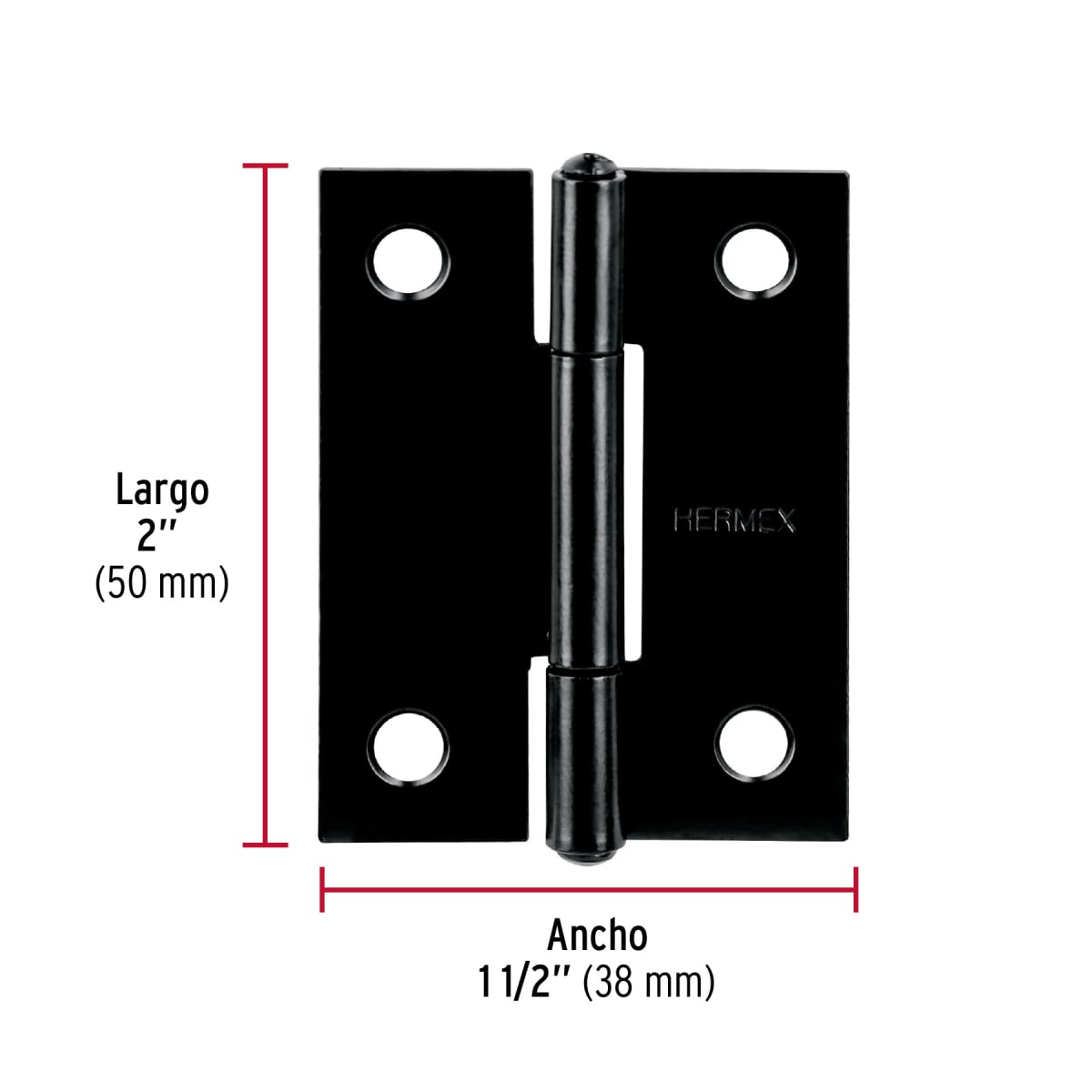 Bisagra rectangular 2