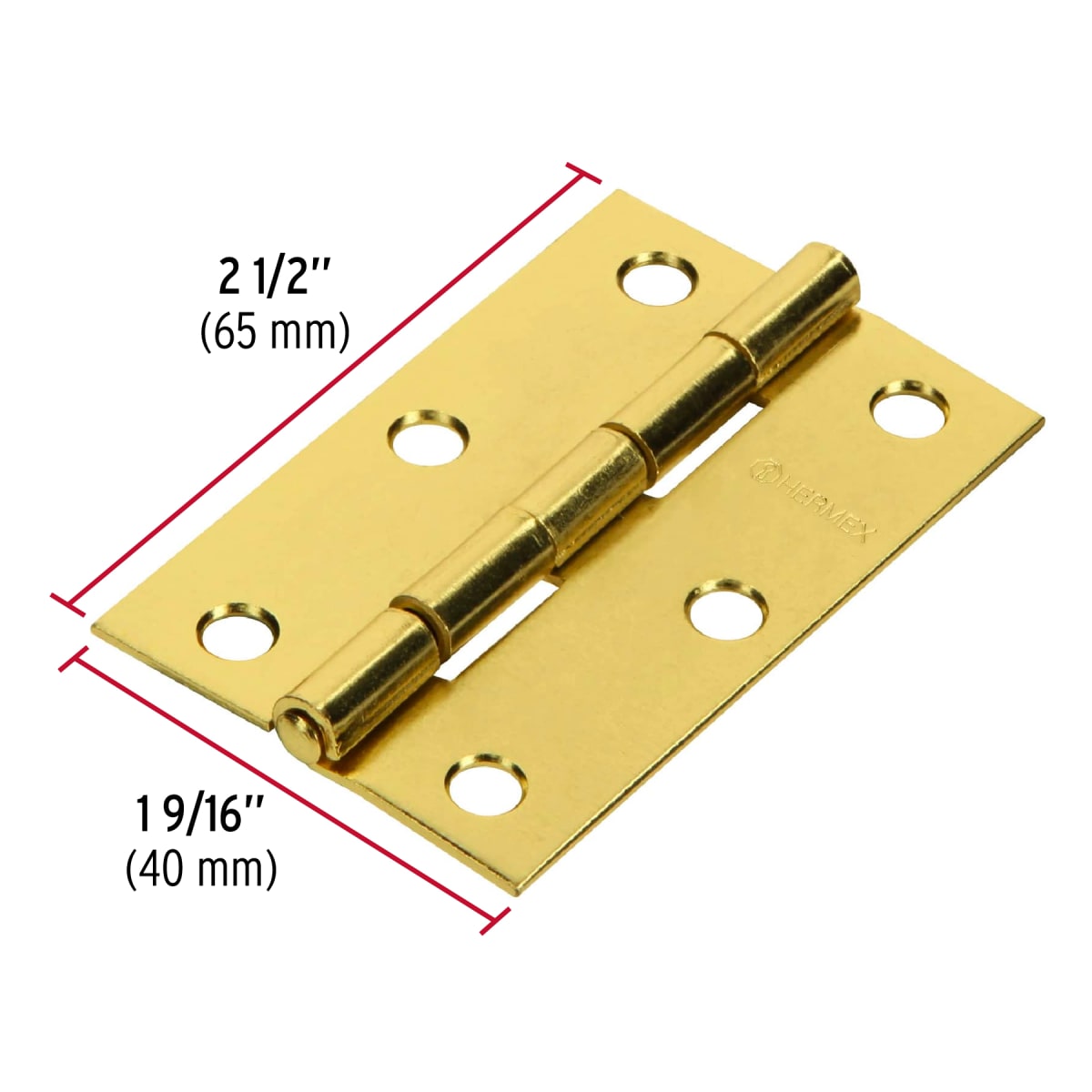 Bisagra rectangular 2-1/2