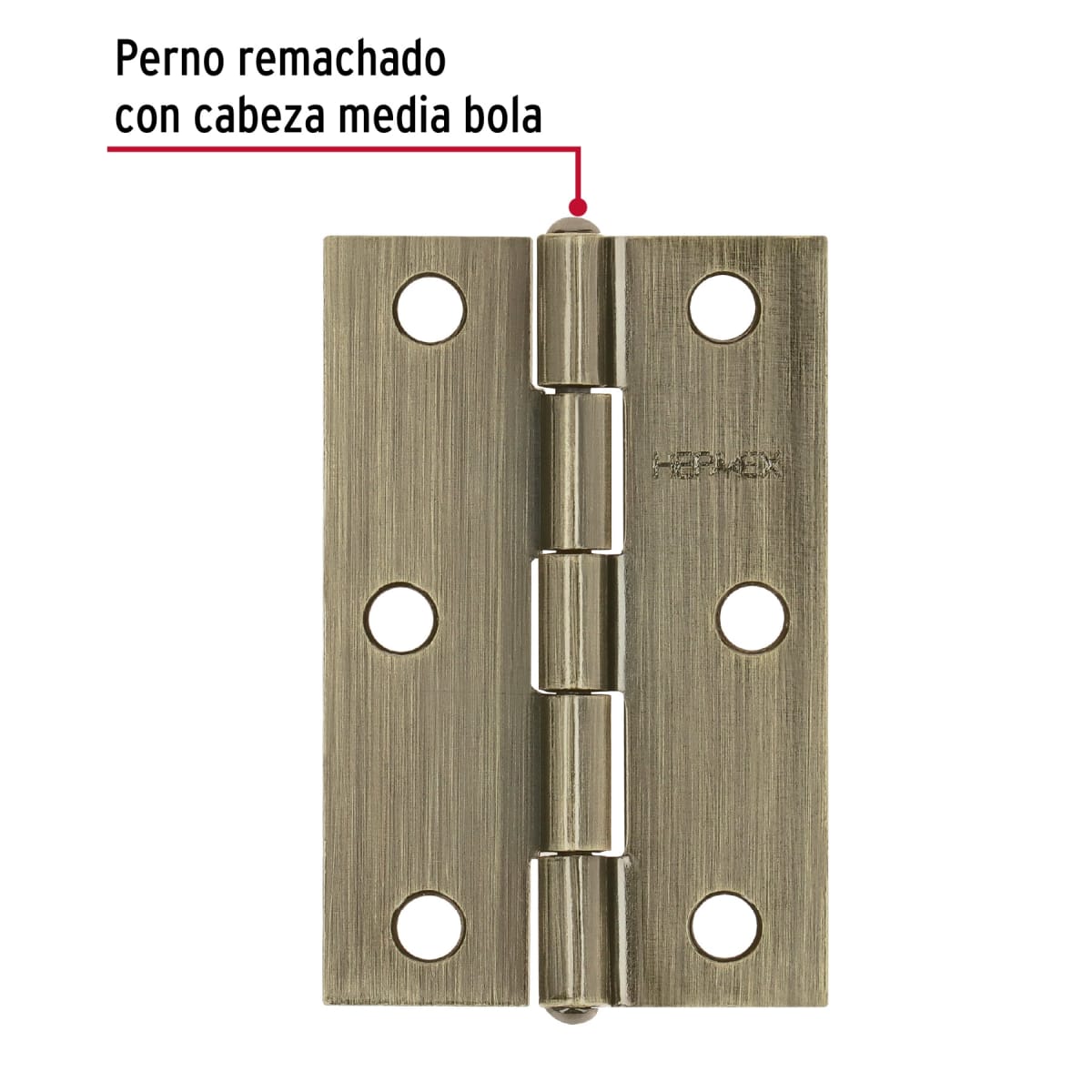 Bisagra rectangular 2-1/2