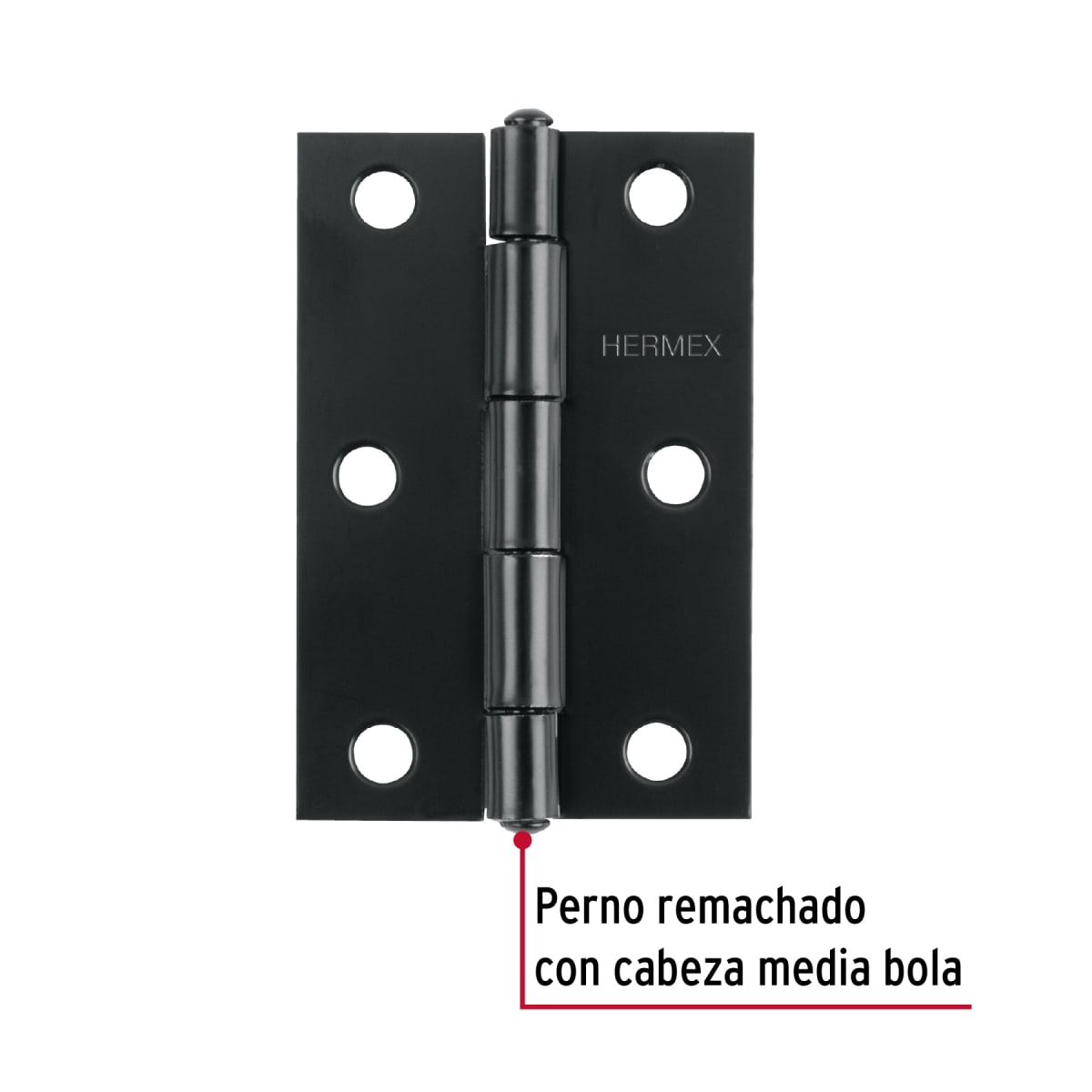 Bisagra rectangular 2-1/2