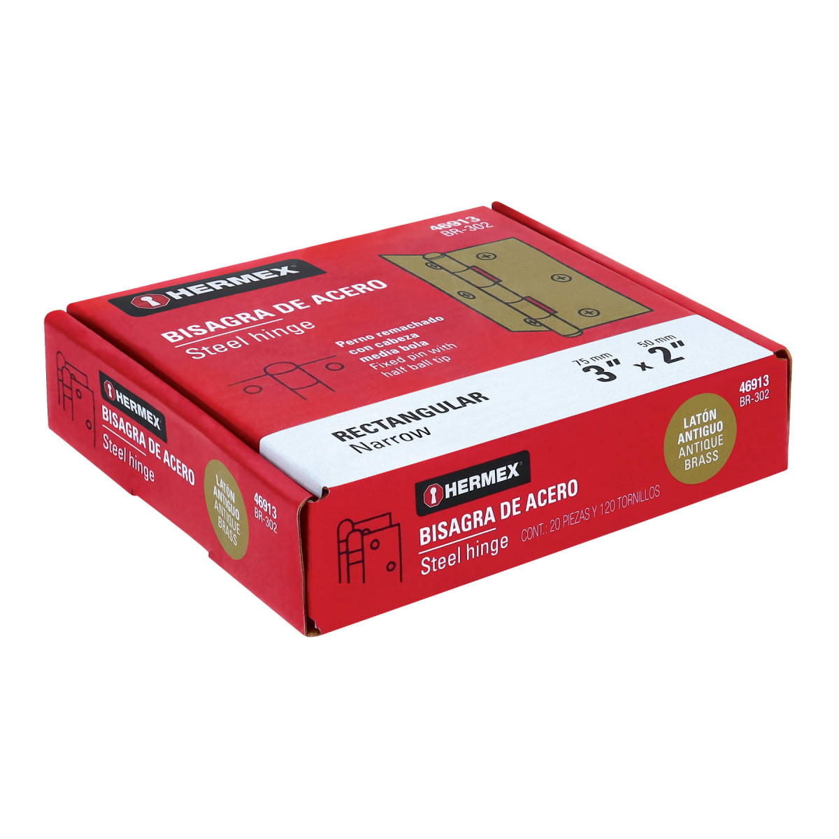 Bisagra rectangular 3