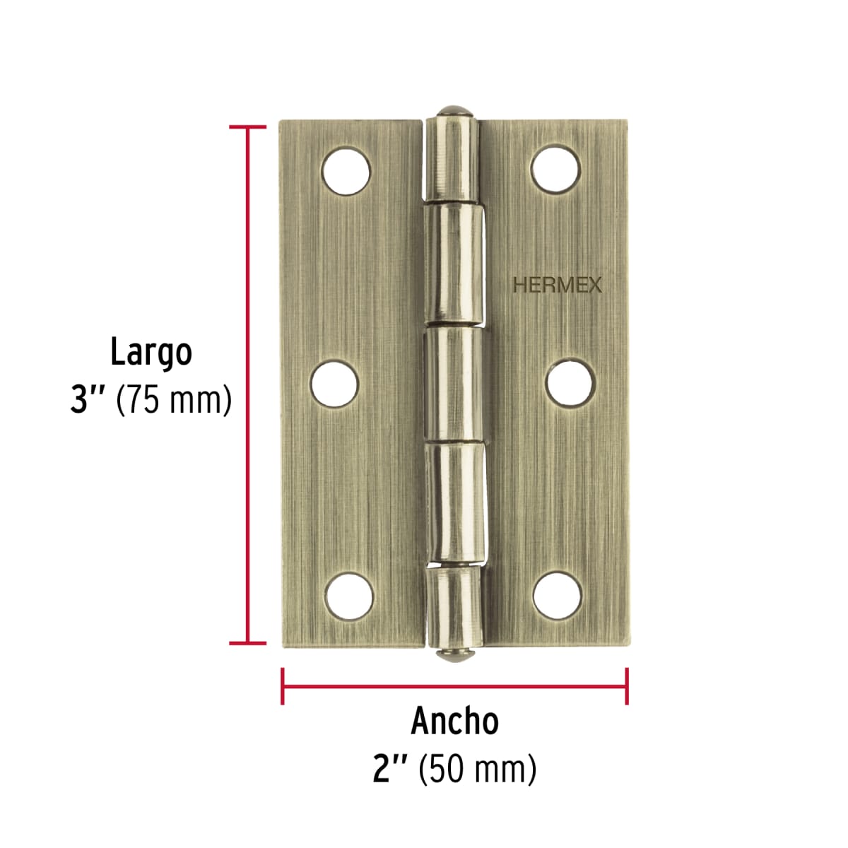 Bisagra rectangular 3