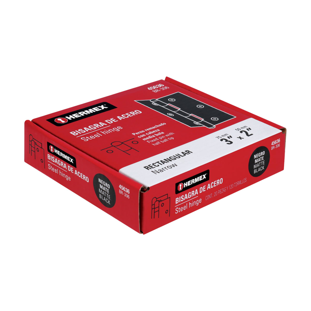 Bisagra rectangular 3